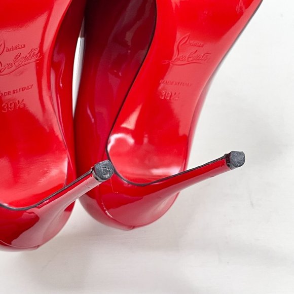 Christian Louboutin Black & Red Ombre Kate 100 Patent Degrade Pumps 39.5 US 9.5 - Picture 12 of 12